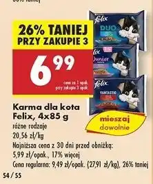 Biedronka Karma dla kota wiejskie smaki Purina Felix Fantastic oferta