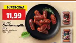 Lidl Kiełbasa wieprzowa chorizo pikantna Dulano oferta