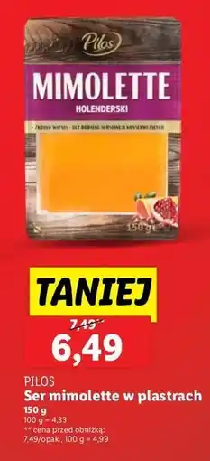 Lidl Ser mimolette Pilos oferta