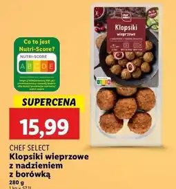 Lidl Klopsiki wieprzowe z nadzieniem borówką Chef Select oferta