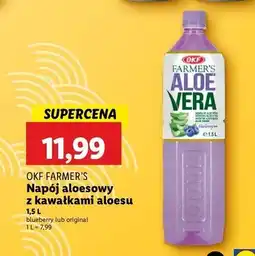 Lidl Napój aloesowy borówka Okf Farmer's Aloe Vera oferta