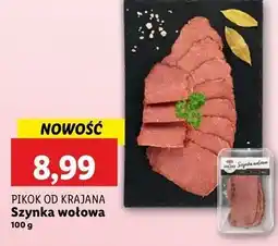 Lidl Szynka wołowa Pikok Od Krajana oferta