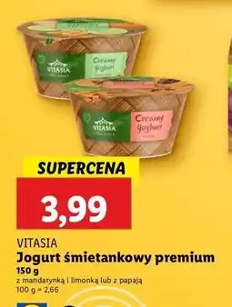 Lidl Jogurt śmietankowy papaja Vitasia oferta