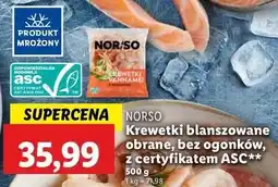 Lidl Krewetki gotowane vannamei Norso oferta