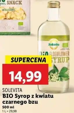 Lidl Syrop z kwiatów czarnego bzu bio Solevita oferta