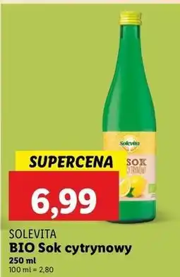 Lidl Sok cytrynowy bio Solevita oferta