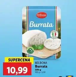 Lidl Ser burrata Milbona oferta