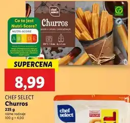 Lidl Churros z sosem czekoladowym Chef Select oferta