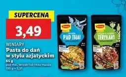 Lidl Pasta teriyaki Winiary Pomysł Na oferta