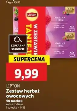 Lidl Herbata malina i bez Lipton oferta