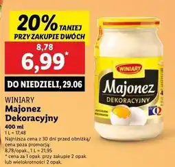 Lidl Majonez dekoracyjny Winiary oferta