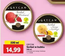 Lidl Sorbet z mango Grycan oferta