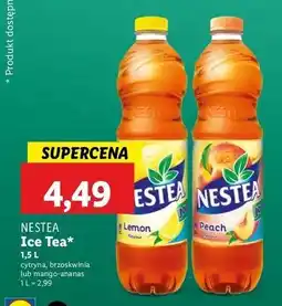 Lidl Herbata mrożona mango pineaplle Nestea oferta