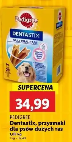 Lidl Przysmak dla psa duże rasy Pedigree Dentastix oferta