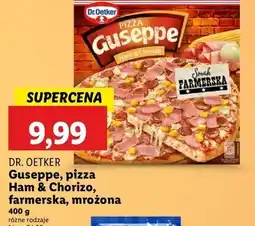 Lidl Pizza szynka i chorizo farmerska Dr. Oetker Guseppe oferta