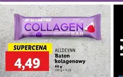 Lidl Baton kolagenowy czekolada-malina-kokos Alldeynn oferta