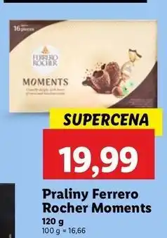 Lidl Praliny moments Ferrero Rocher oferta