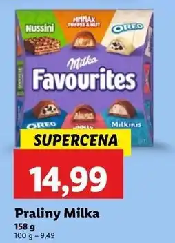 Lidl Praliny mix box Milka Favourites oferta