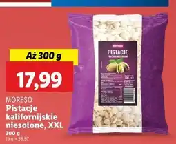 Lidl Pistacje prażone niesolone Moreso oferta