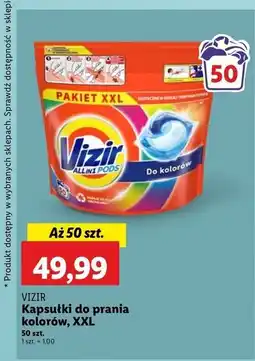 Lidl Kapsułki do prania kolorów Vizir All In One Pods oferta