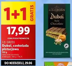 Lidl Czekolada dubajska J.d.gross oferta