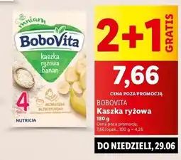 Lidl Kaszka ryżowa z bananem Bobovita oferta