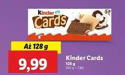 Lidl Herbatniki czekoladowe Kinder Cards oferta
