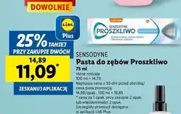Lidl Pasta do zębów Sensodyne Pro Szkliwo Delikatne Wybielanie oferta