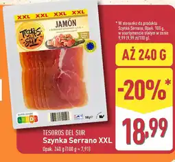 ALDI TESOROS DEL SUR Szynka Serrano XXL oferta