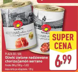 ALDI PLAZA DEL SOL Oliwki zielone nadziewane chorizo/jamón serrano oferta