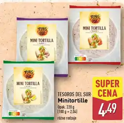ALDI TESOROS DEL SUR CENA Minitortille oferta