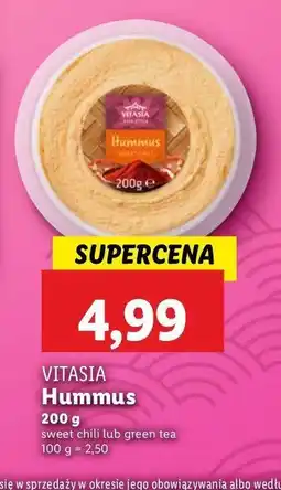Lidl Hummus sweet chili Vitasia oferta