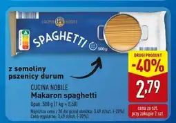 ALDI Makaron spaghetti Cucina Nobile oferta