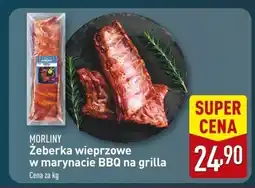 ALDI Żeberka wieprzowe Morliny w marynacie BBQ na grilla oferta