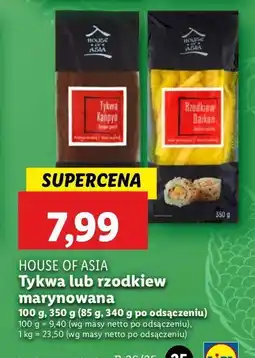 Lidl Tykwa marynowana House of asia oferta