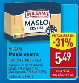 ALDI Masło ekstra Milsani oferta