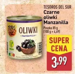 ALDI Oliwki czarne Manzanilla Tesoros del Sur oferta