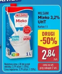 ALDI Mleko UHT 3,2% Milsani oferta