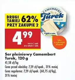 Biedronka Ser pleśniowy camembert TUREK Turek 123 oferta