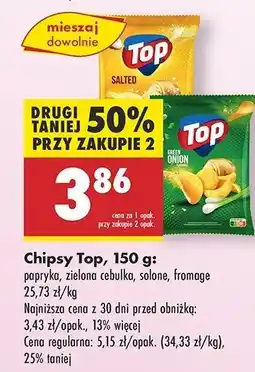 Biedronka Chipsy fromage Top chips Top (biedronka) oferta