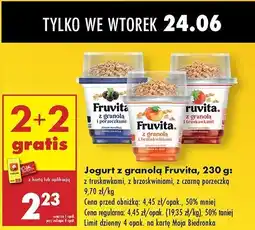 Biedronka Jogurt z porzeczkami z granolą Fruvita oferta