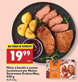 Biedronka Filety z kaczki z sosem żurawinowym Kraina mięs oferta