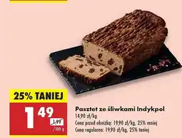 Biedronka Pasztet ze śliwkami Indykpol oferta