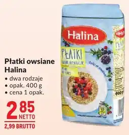 Makro Płatki owsiane Halina oferta