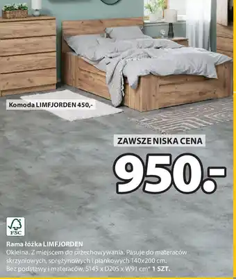 JYSK Rama łóżka limfjorden oferta