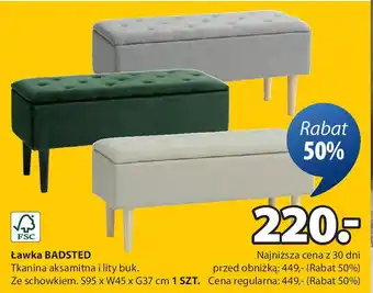JYSK Ławka badsted oferta