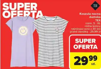 Carrefour Koszula nocna damska TEX oferta