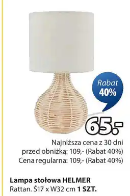 JYSK Lampa stołowa helmer oferta