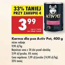 Biedronka Karma dla psa Activ Pet oferta