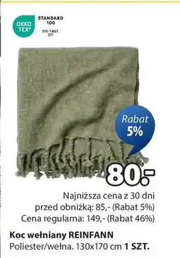 JYSK Koc wełniany reinfann oferta